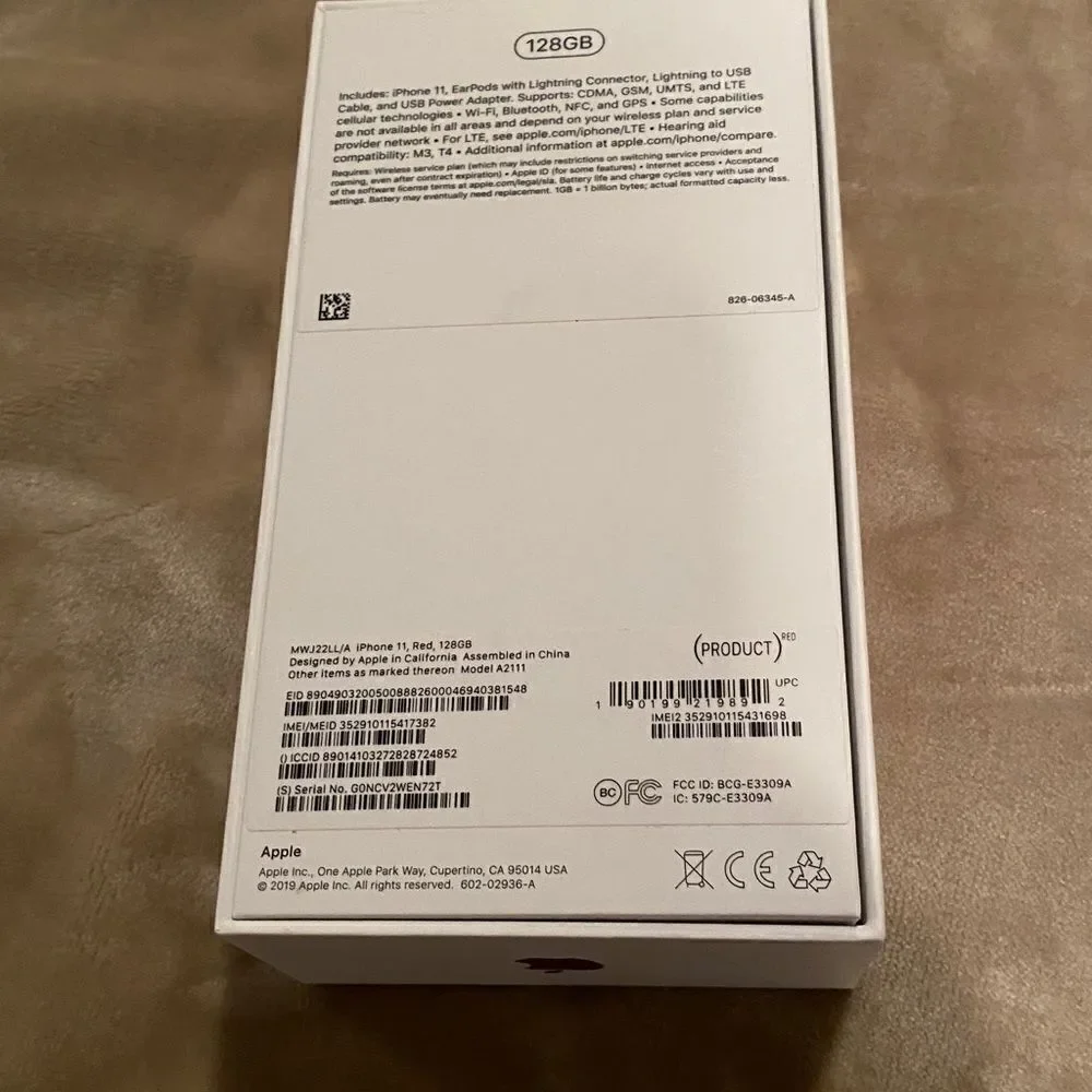 iPhone 11 Phone Box 128 GB